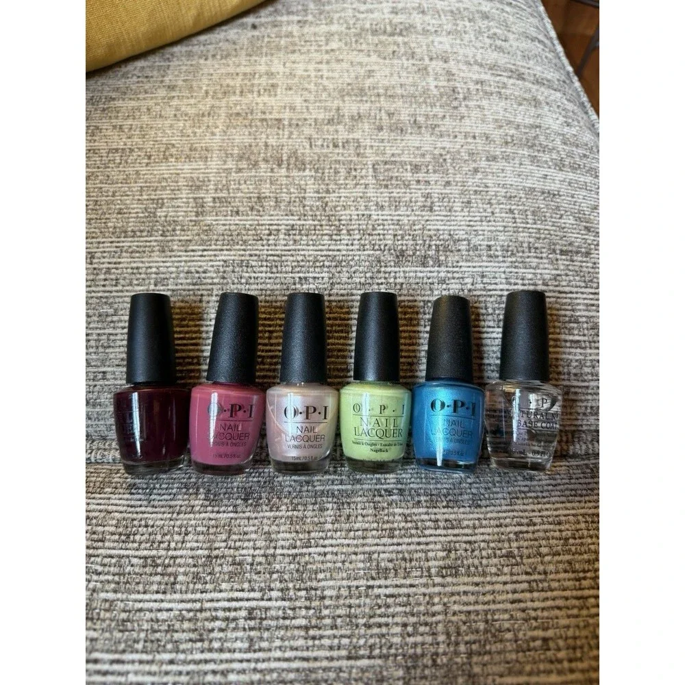 OPI  Nail Lacquer Polish 0.5 oz / 15 ml | AUTHENTIC Base Coat Plus 5 Colors